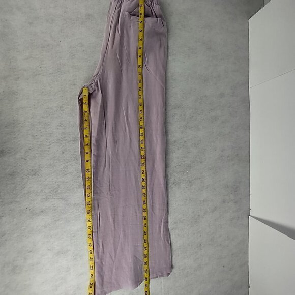 Ninexis Womens Lavender Cotton Linen Elastic Waist Lounge Pants Size Small (NWT) - Picture 6 of 10